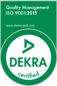 ISO 9001:2015 DEKRA badge